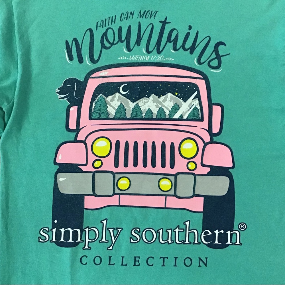 Simply Southern Women’s Teal Long Sleeve T Shirt Size Small
